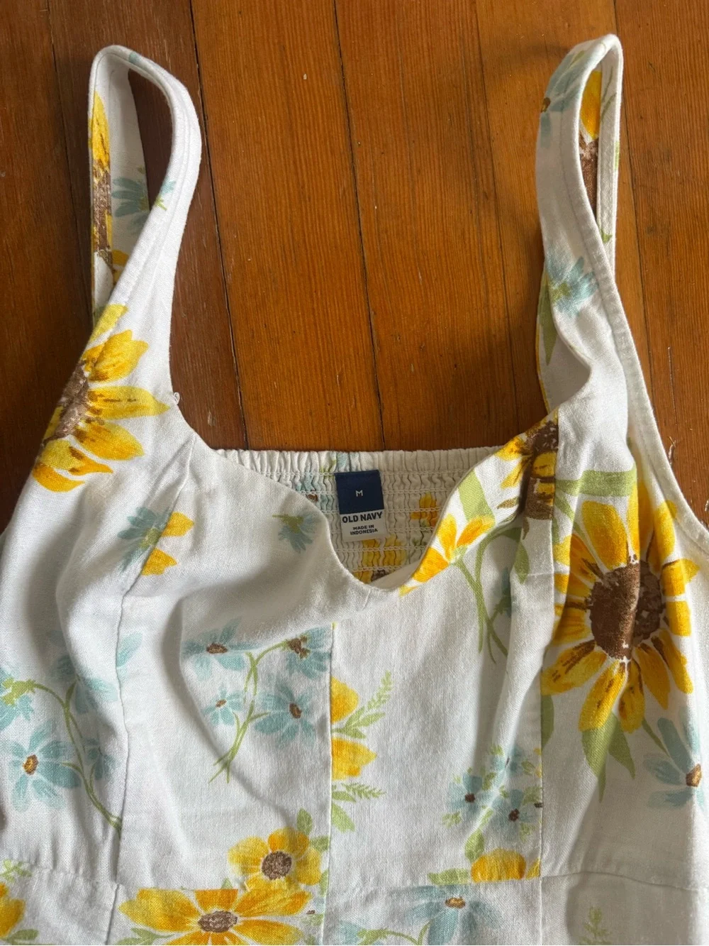 Mommy & Me 3 peice Sunflower Print White & Yellow Set